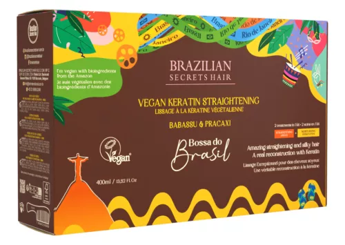 BSH - Bossa do Brasil - Vegán Keratinos Hajegyenesítő Csomag 4x100ml