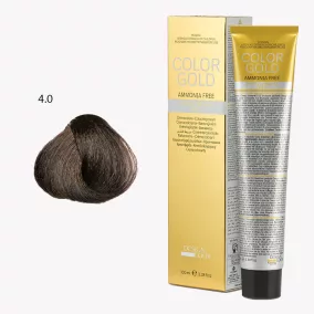   DESIGN LOOK - Color Gold - 4.0 Ammóniamentes Krémhajfesték Arannyal 100ml