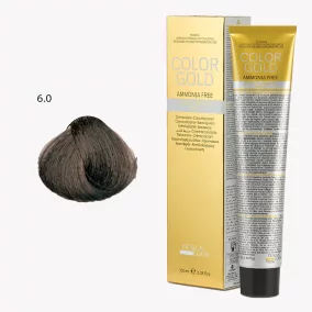   DESIGN LOOK - Color Gold - 6.0 Ammóniamentes Krémhajfesték Arannyal 100ml