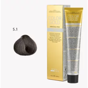   DESIGN LOOK - Color Gold - 5.1 Ammóniamentes Krémhajfesték Arannyal 100ml