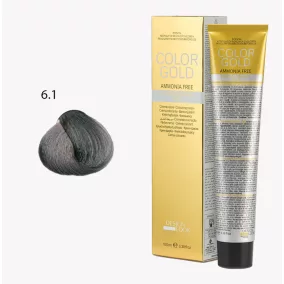   DESIGN LOOK - Color Gold - 6.1 Ammóniamentes Krémhajfesték Arannyal 100ml