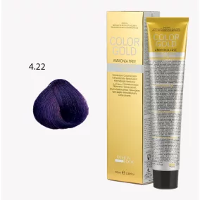   DESIGN LOOK - Color Gold - 4.22 Ammóniamentes Krémhajfesték Arannyal 100ml