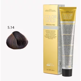   DESIGN LOOK - Color Gold - 5.14 Ammóniamentes Krémhajfesték Arannyal 100ml