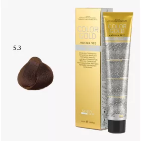   DESIGN LOOK - Color Gold - 5.3 Ammóniamentes Krémhajfesték Arannyal 100ml