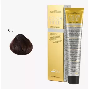   DESIGN LOOK - Color Gold - 6.3 Ammóniamentes Krémhajfesték Arannyal 100ml