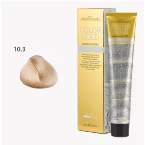   DESIGN LOOK - Color Gold - 10.3 Ammóniamentes Krémhajfesték Arannyal 100ml