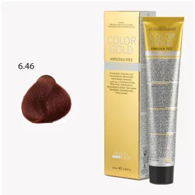   DESIGN LOOK - Color Gold - 6.46 Ammóniamentes Krémhajfesték Arannyal 100ml