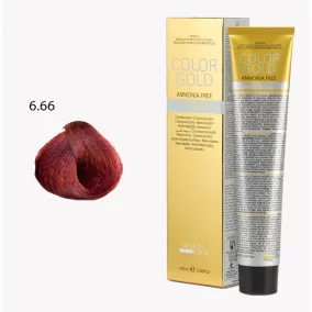   DESIGN LOOK - Color Gold - 6.66 Ammóniamentes Krémhajfesték Arannyal 100ml