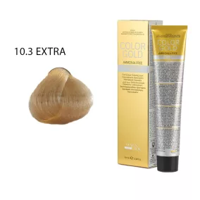   DESIGN LOOK - Color Gold - 10.3 EXTRA Ammóniamentes Krémhajfesték Arannyal 100ml
