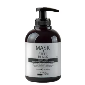   DESIGN LOOK - Color Mask - Acél Fekete Hajszínező Maszk 300ml